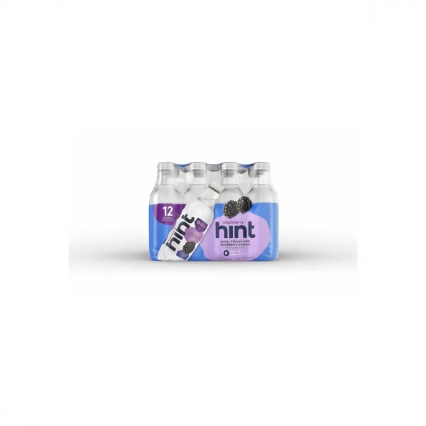 Hint 워터 블랙베리 제로 칼로리 제로슈가 병 12 팩 16 oz