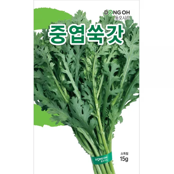 쌈채소 쑥갓 중엽쑥갓씨앗 15g [D-9], 단품