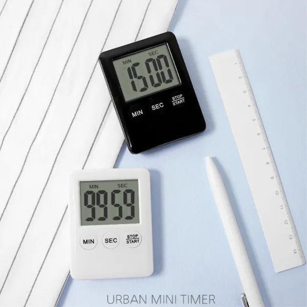 TIMER 스톱워치 타이머 수험생 필수템 재수생필수품 타이머시계, 블랙