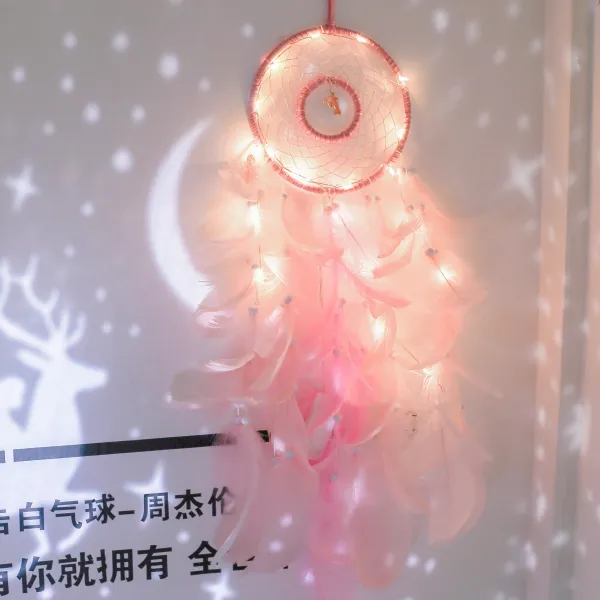 후우링 풍경 풍령 소녀마음 꿈을 향해 달려들다 망을 썼다 재료 DI Y 숲 장식 모빌 실내 걸이 4172901238, 해양전설 - 핑크 선물세트 선물 꾸러