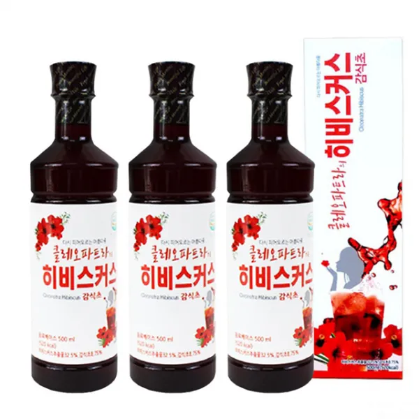 히비스커스 감식초 500mlx3병 다이어트식초 천연식초, 3병, 500ml