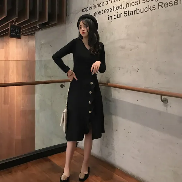 더펫 여성 겨울 니트 원피스