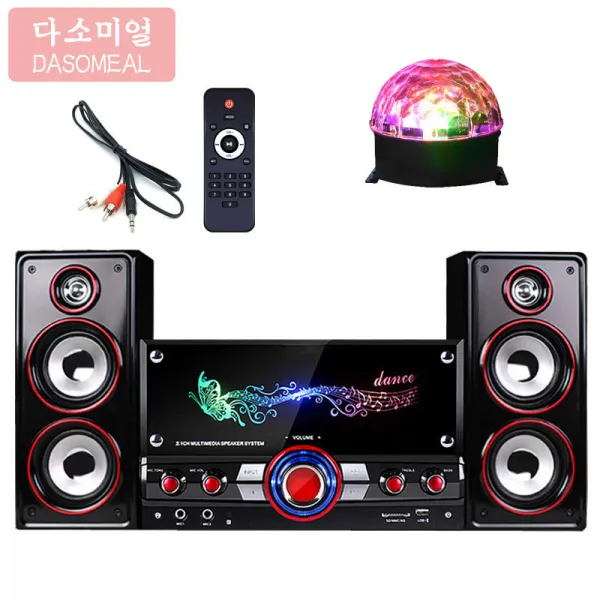  해외 직송 다소미얼 Pc용 스피커 Tv폰 오디오 무선 블루투스 스피커 데스크톱 K가 오디오 저음포 가정용 다매체 2.1 St18 A25 02 블루투스