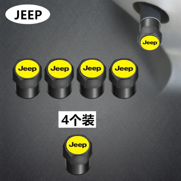 비아이9 적용 JEEP 지프 그랜드 체노키 의협심이 강함 나침반 몰이꾼 반들 공기밸브, JEEP 에어캡 블랙 4톨 엘로 표시