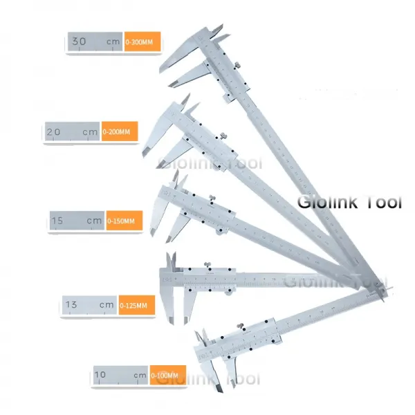 MINI VERNIER CALIPER70MM 100MM 150MM 200MM 300MM 강철 경화 미터법 기계공 버니어 캘리퍼스 두께 게이지 MIKROMETRE