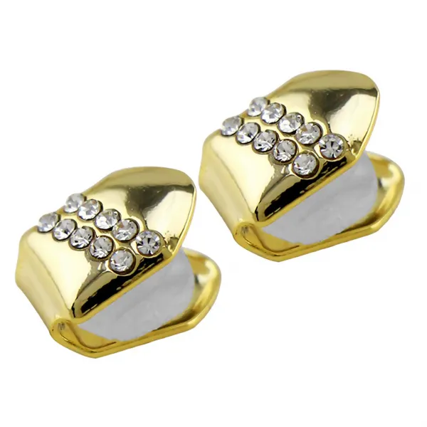 STK18K Golden Plated Single Grillz 할로윈 이빨 grillD 힙합