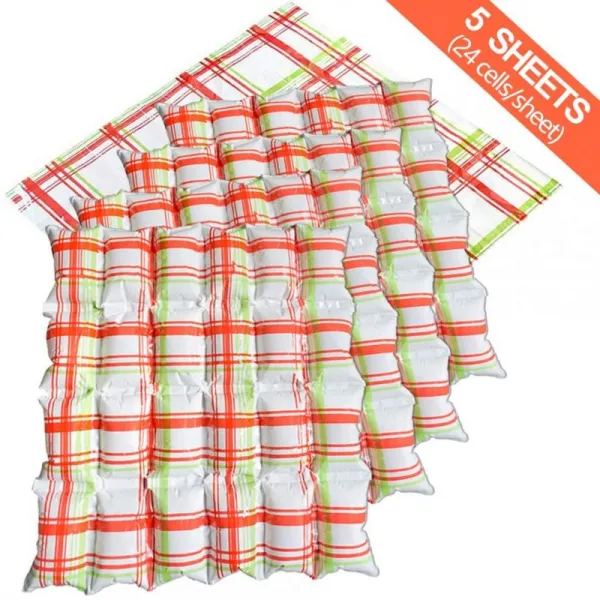 25 개 재사용 가능한 얼음 팩 시트 쿨러 및 배송을위한 유연한 얼음 담요 냉장 보관을위한 통증 완화 냉찜질 냉동고 팩 식 단일옵션