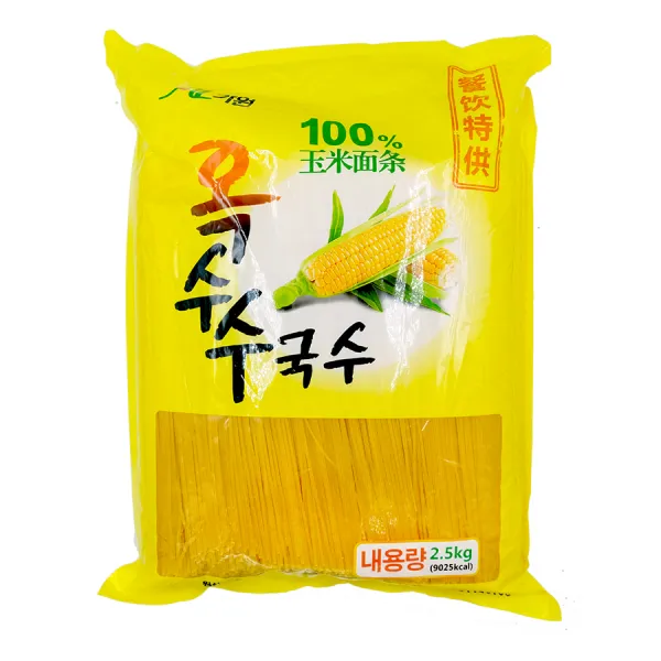 왕부정 중국식품 쟈위엔 옥수면 옥수수 국수 대용량 업소용 중국면류 2500g