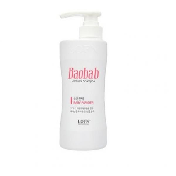 로픈 바오밥 수분언덕 퍼퓸 샴푸 베이비 파우더향, 500g, 8개