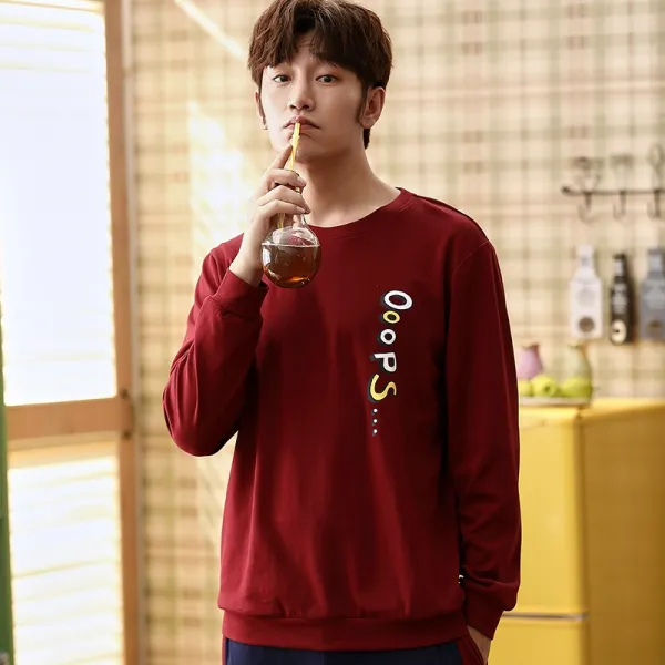 묘 계 커플 잠옷 여성 가을겨울 순면 긴팔 캐주얼 춘추 실내복