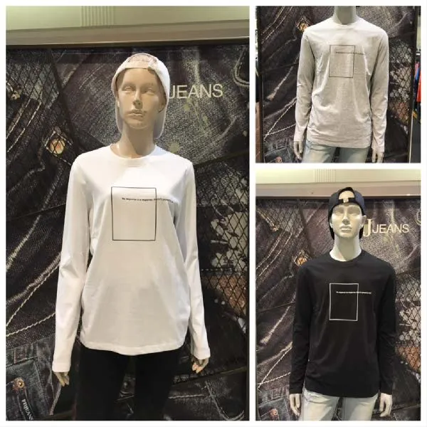 [현대백화점]J.FRJ Jeans(에프알제이)F97U-TS918A 공용 싱글 박스프린트 티셔츠