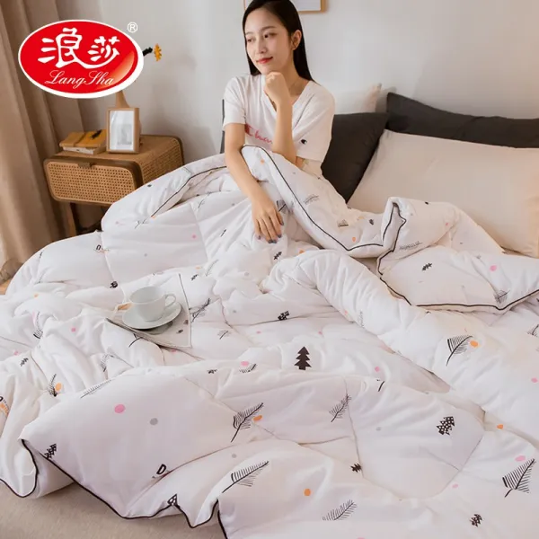 100 안팎 풀패딩 자 겨울 순면 코튼 요청 두꺼운 보온 봄가을 사계절 통용 샤워 숲.