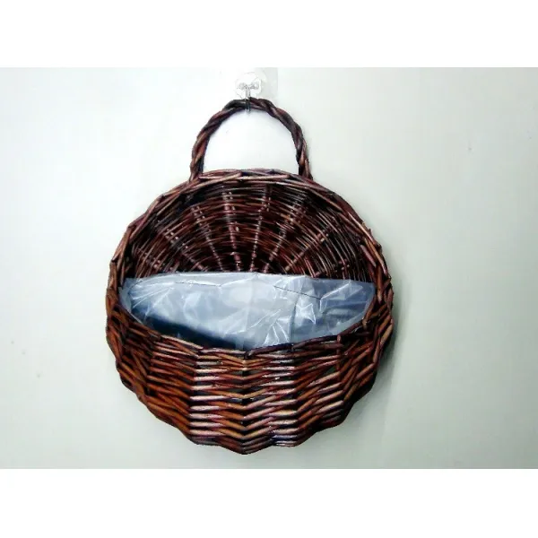 Apr.19 240번 등나무 벽걸이 바구니 버들 바구니 벽장식 화람 벽화분 벽화분 꽂기 추모제부상을 당하다Z, 작다., 제비집 다갈색