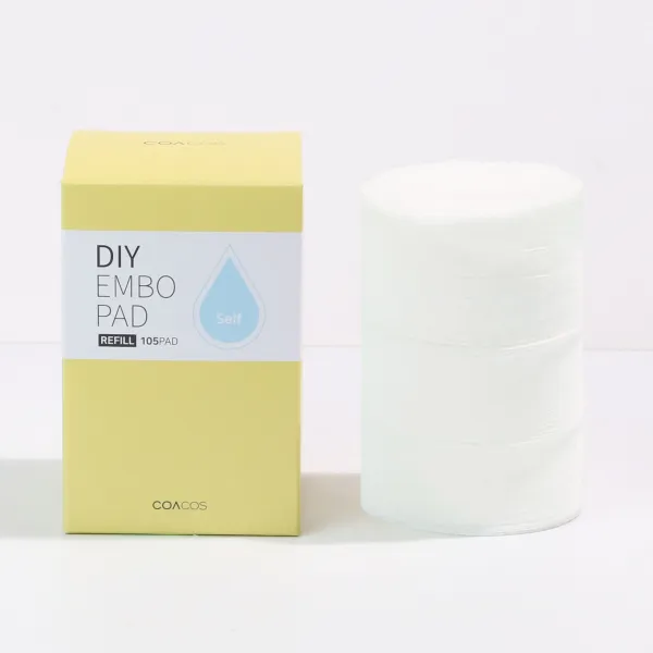 코아코스 DIY 엠보패드(6CM) 리필, 105개입, 1개