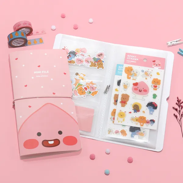 카카오프렌즈 리틀 스티커 보관 파일 상세설명 참조 라이언