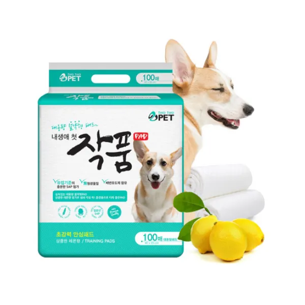 작품 패드 그린 100매//배변용품/대용량패드/애견, 단품