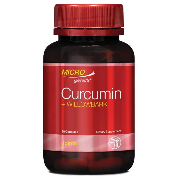 Microgenics Curcumin + Willowbark 60 Capsules, 1개