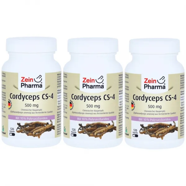 ZeinPharma® 독일 자인파마 동충하초 CS-4 500mg 120캡슐 3팩