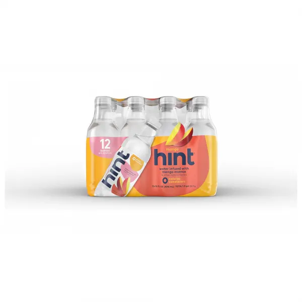 Hint Water 힌트 워터 Mango 망고 가 들어간 순수한 물 12개