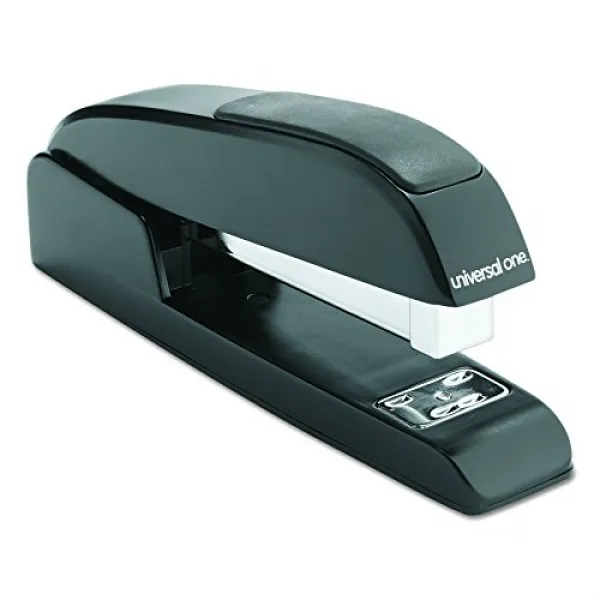 Universal 43138 Executive Full-Strip Stapler 20-Sheet Capacity 3 1/2” Throat Black 범용 43138 이그제큐티, 1