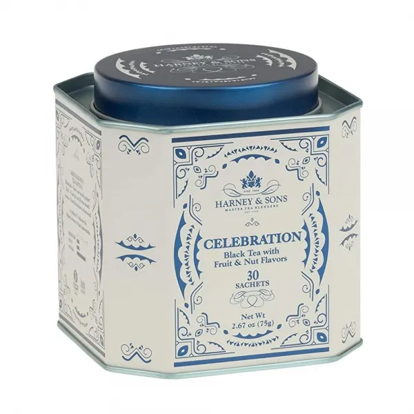 하니앤선즈 Harney & Sons 셀러브레이션 티 | 홍차, 살구, 헤이즐넛, 시나몬 맛, 30개입