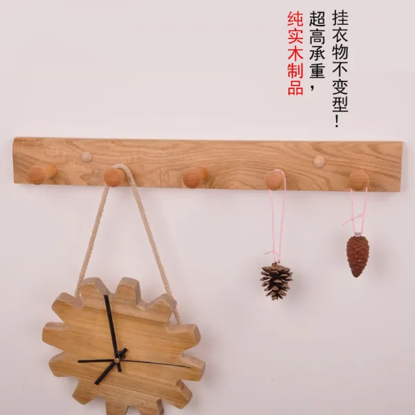백산춘서 참나무실목 옷걸이벽에 옷걸이문 뒤쪽에 옷걸이설치물걸이거에 창의 옷걸이걸이에 참나무 사변 목질 5 갈래의 원목색, 단일상품