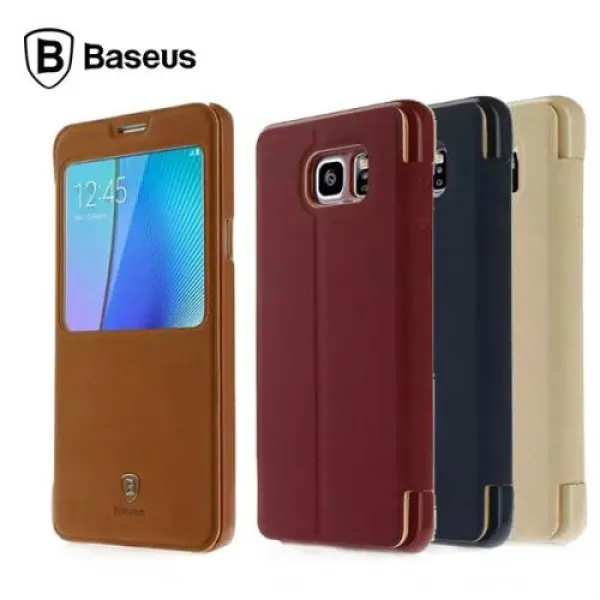  바보사랑 노트5 털스 레더 케이스/플립/가죽 Baseus Eden Leather Case