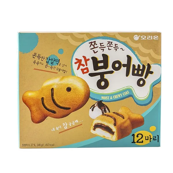 참붕어빵 348g X 16 찹쌀떡 크림 쉬폰케이크, 단일상품