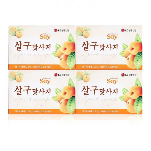 세이 살구맛사지 비누 100g 4개