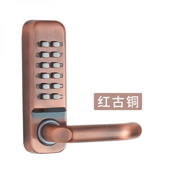 상관없다 방수 기계 모터 무기 야외 가든 버튼 자물쇠 사무실 방문 목 도날드 레드 옛적 （2대 ）단면 단 혀