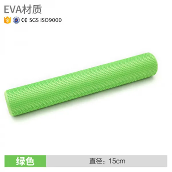 필라테스 부동소수점 폼롤러 EVA요가봉 근육 안마 드럼 30 60 90cm평행 돌기, T14-60cmX15cm실용적인 주녹색