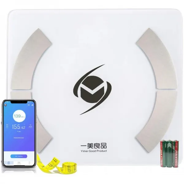 블루투스 디지털 체중 규모 스마트 체지방 규모 사람들이 구성 모니터 분석기 스마트 폰 APP 396 파운드, 단일상품, 단일상품