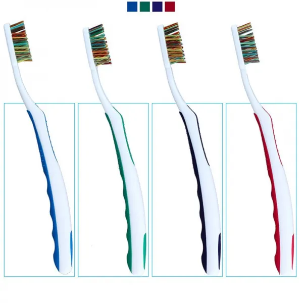 1pc 초경솔 남성용 칫솔 치아관리 경구관리 스모크 얼룩 제거 커피 색상 랜덤 칫솔 01 Random Color