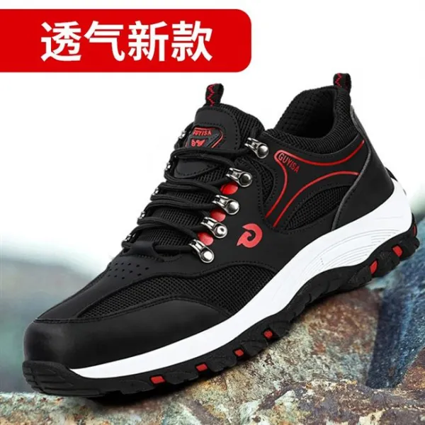베이징 노정 노동보호 슈즈 남자 경량 배기 스틴 블 눌리움 방지함 찔림방지천공 스타일리쉬 내마모성 이지 사계절