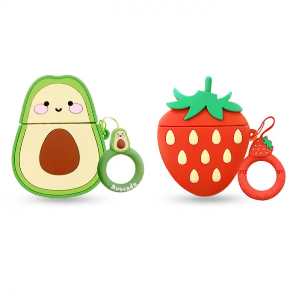 민아네 에어팟1 에어팟2 딸기 아보카도 복숭아 케이스 연결고리포함 딸기 연결고리포함 