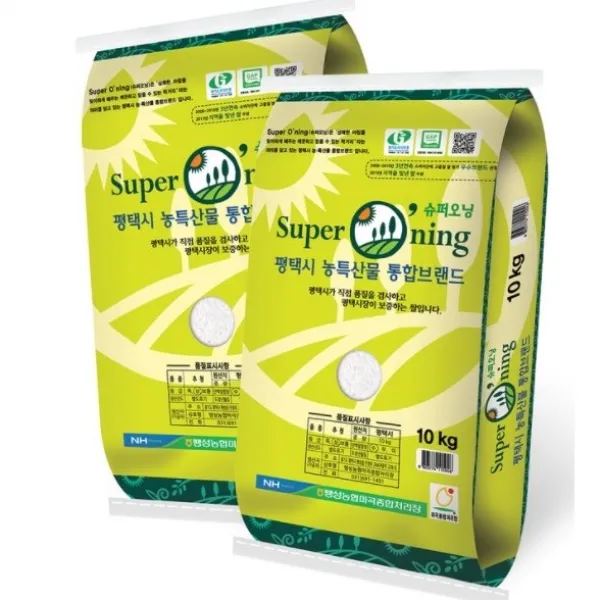 [무료배송] 추정품종 슈퍼오닝단지 평택 추정쌀 10kg x 2P