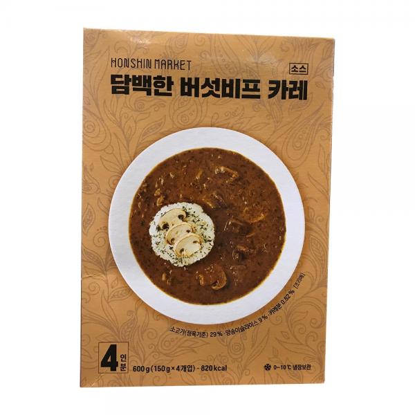 혼신마켓 버섯비프카레 150g X 4, 단일상품