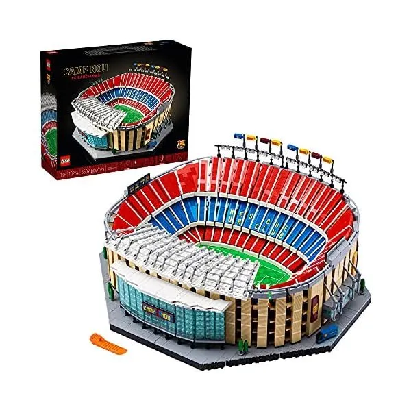 LEGO Camp NOU - FC 바르셀로나 10284 조립 키트; 상징적인 축구 경기장의 전시 가능한 모델 버전 만들기(5,509개)