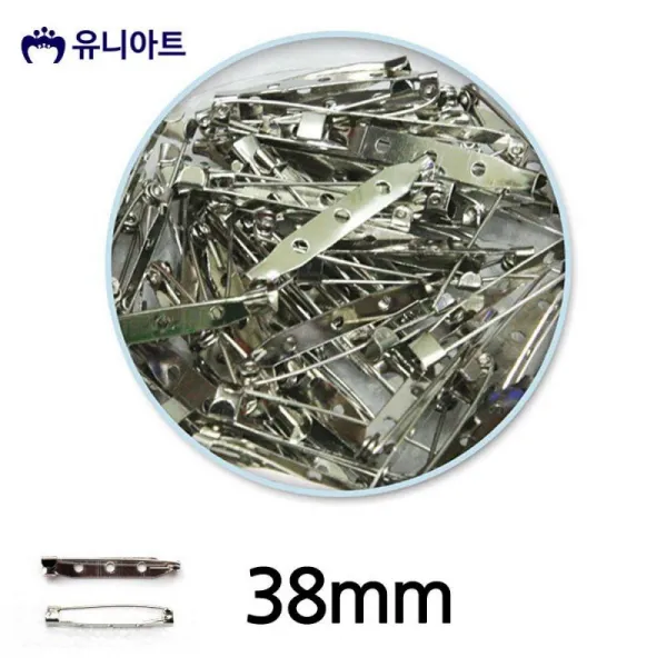 유니아트 5000 일자핀 38mm (통) 유아미술 미술놀이 공예 공작 만들기, 단일상품
