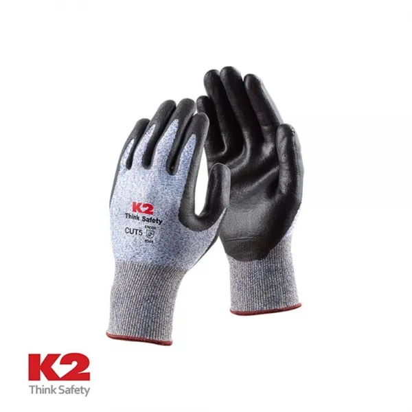 [MYK_5180313] K2 CUT5 NBR 장갑 IMA16916 라이트블루 L, 단일상품