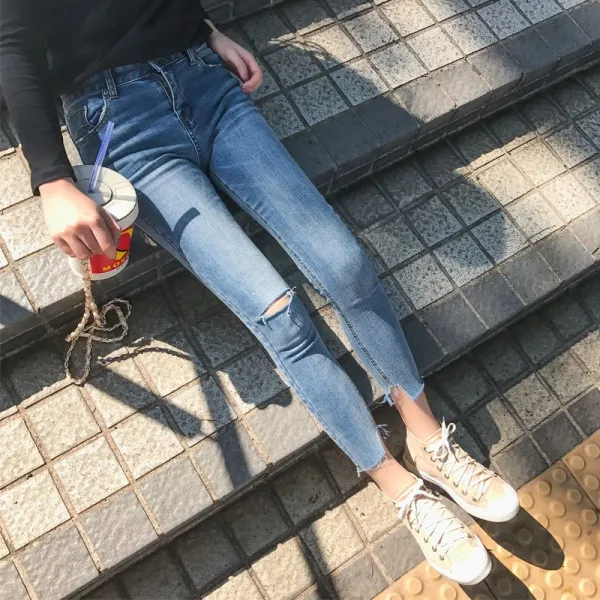 머머다 여성스키니 빈티지 청바지 데님팬츠 신상15 Yyb15