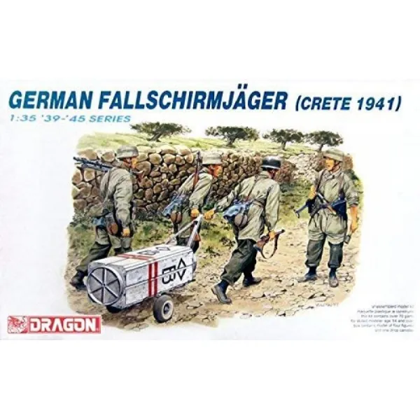 츠 1/35 제 2 차 세계 대전 독일군 강하 엽병 메루쿠루 작전 크레타 1941 프라 모델 Dr6070