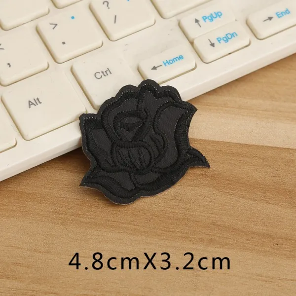 밀리터리와펜 티셔츠 가려지다 바지 점착 러플 테이블보 스타일리쉬 화이트 헴라인 YUQI 3275379897, 장미꽃 블랙 미니 사이즈 10 개입