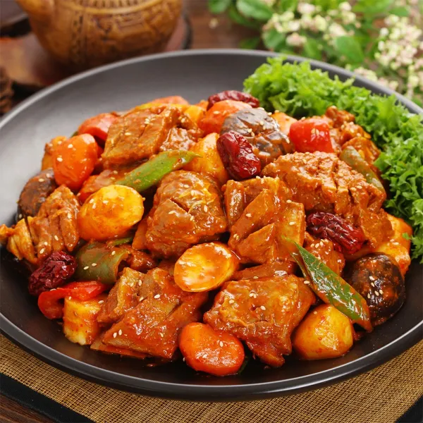 [푸드짱] 매운소갈비찜 1kg 송아지갈비, 1팩