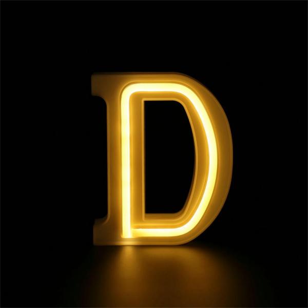 가정용 조명 LED USB 편지는 거는 서있는 백색 플라스틱 편지를 불이 켜집니다SSB90604104D, D