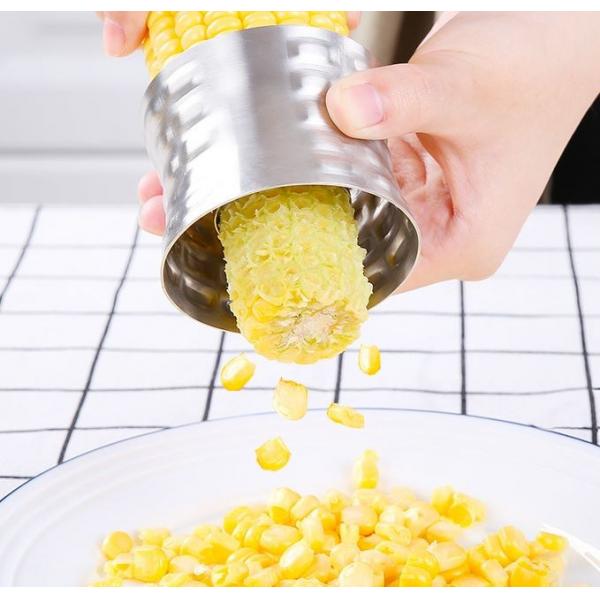하이따거 삶은옥수수 알까기 기계 필러 알만 쏙 제거기 커터기, 1개, 스테인레스