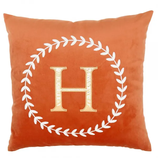 룸빌드 북유럽 인테리어 벨벳 쇼파쿠션 세트, 오렌지