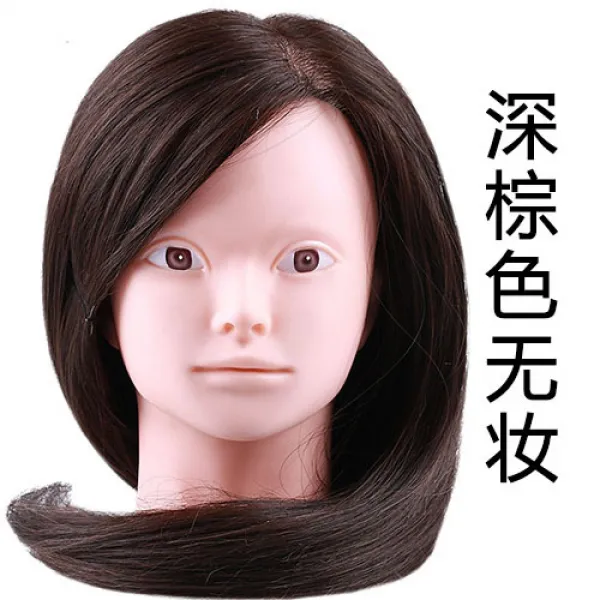 가발 머리 모델 미용연습용 모형 판두 편모, 한개옵션1, AD