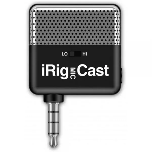 by IK Multimedia iRig 마이크 캐스트 스테레오 미니 잭 헤드폰 출력 iPhone iPod touch iPad Android 장치 용 팟 캐스팅, 단일상품