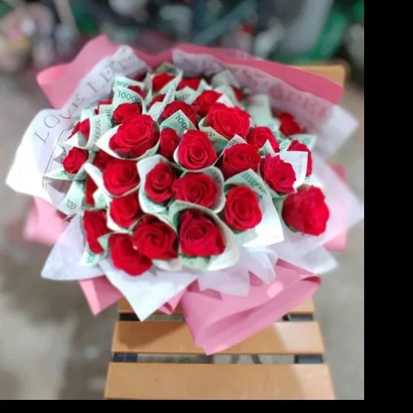 한솔꽃직매장 돈꽃다발 용돈꽃다발(색상변경가능.비누꽃도가능)
